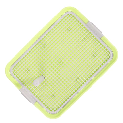 Haustiertoilette Welpentoilettenzug Töpfchen PIPI-pad-Halter Für Hunde Haustier Badezimmer Hunde-PIPI-Pads Trainingstablett Für Welpen Urinschale Für Welpen Plastik Light Green FONDOTIN von FONDOTIN