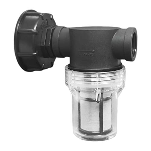 FONDUO IBC Auslaufhahn Anschluss, IBC Tank Zubehör, Wasserhahn Adapter für Wassertank 1000l mit Filterfunktion, S60x6 Wassertankadapter IBC (3/4'' Innengewinde) von FONDUO