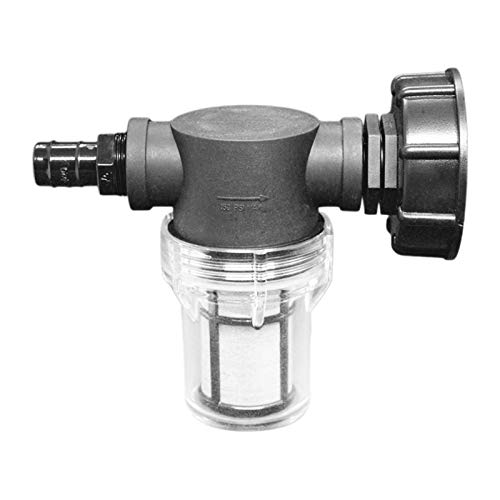 FONDUO IBC Auslaufhahn Anschluss, IBC Tank Zubehör, Wasserhahn Adapter für Wassertank 1000l mit Filterfunktion, S60x6 Wassertankadapter IBC (Pagode) von FONDUO