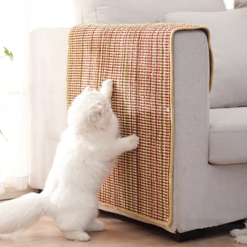 Kratzmatte für Katzen, Foopopary [81,3 x 50,8 cm], natürliches Sisal, zum Schutz des Sofas, für den Innenbereich, Katzen, Schutz für Möbel, Couch, Teppich von FOOPOMARY