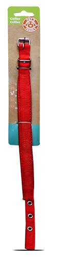 FORNOR 51019 Hundehalsband, Größe M-L, 38 x 1,5 cm, Rot von FORNOR