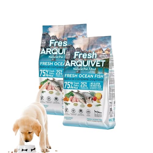 2X ARQUIVET Fresh Halbfeuchtes Hundefutter Ozean Fisch 10 kg Erwachsene Hunde Alle Rassen Aduld Ausgwogen Premium von FORTISLINE