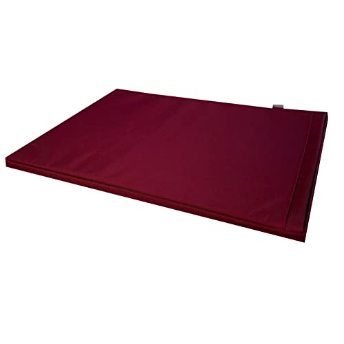 FORTISLINE Hundebett Hundematte Ibiza robust und wasserfest (XL - 120x90 cm, 11. Bordo) von FORTISLINE