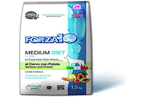 FORZA Forza10 Hundefutter Medium Diet, Hirsch und Kartoffeln 1,5 kg von FORZA