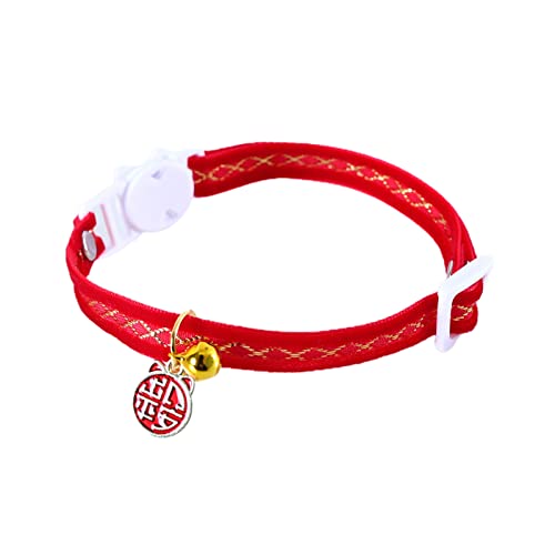 FOReverweihuajz Hündchen Halsband verstellbar Hunde Ausschnitt Halsband für Weihnachten Ankleide Glocke Anhänger 2 von FOReverweihuajz