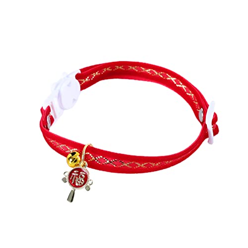 FOReverweihuajz Hündchen Halsband verstellbar Hunde Ausschnitt Halsband für Weihnachten Ankleide Glocke Anhänger 3 von FOReverweihuajz