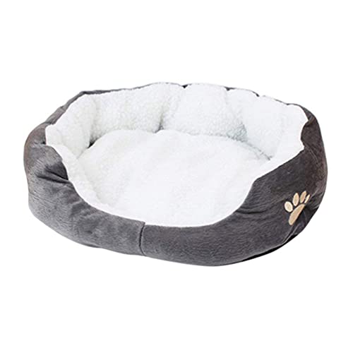 FOReverweihuajz Hundebett Katzenbett Haustierbett Pet Fashion Komfortables Kissenbett Waschbares Haustierkissen Haustierkissen Haustierhütte Weiches Und Bequemes Haustierbett Heimtierbedarf Grau von FOReverweihuajz