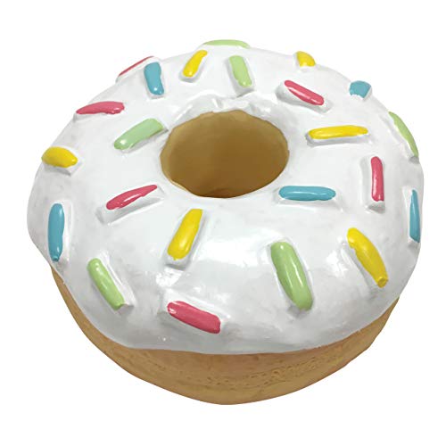 FouFou Dog 87039 Donut Chew Toy - White Hundespielzeug von FOUFIT