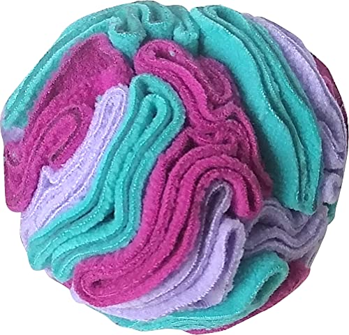 fouFIT Hide n Seek Schnüffelbälle, Nasenaufgaben-Spielzeug für Hunde, Pink / Violett, Größe S, 10,2 cm von FOUFIT