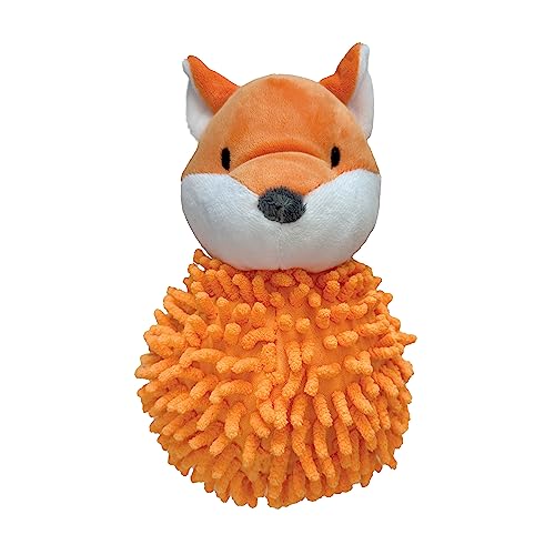 fouFit FouFouBrands Moppet 2-in-1 Spikerball für Hunde, Fuchs von FOUFIT