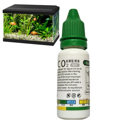 FOUNCY Co2 Drop Checker für Aquarium, Aquarium Fish Tank Monitor CO2 Indikator, aquatic co2 Checker, transparentes Aquarium CO2 Kit für bepflanzte Fischtank, Aquarien, CO2-System von FOUNCY