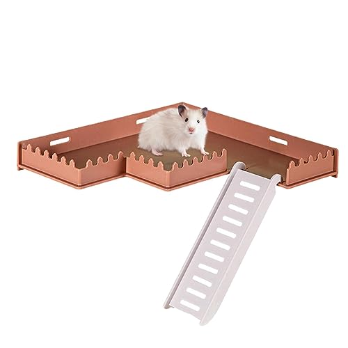 FOUNCY Hamsterkäfig, PVC-Käfig, Spielplatzständer für Hamster, Haustierbedarf, Kleintier-Lebensraum für Hamster, Igel, Eichhörnchen, Rennmäuse, Chinchillas, Papageien, Streifenhörnchen von FOUNCY