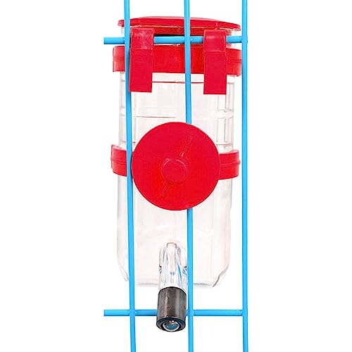 FOUNCY Vogelkäfig-Wasserspender | Papageien-Wasserspender für Vögel, automatischer Vogelkäfig-Futterspender, 350 ml Wasserflasche, Trinker für Eichhörnchen, Papageien, Vögel, Meerschweinchen von FOUNCY