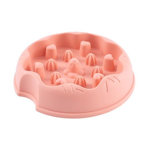 Pet Slow Bowl, Healthy Diet Improve Slow Feeder Bowl, High or Low Food Column Design Pet Food Bowl, Verbesserte Stabilität Resistant Cat Feeder Bowl, Grease Resistant Cat Slow Bowl for Small, Medium von FOUNCY