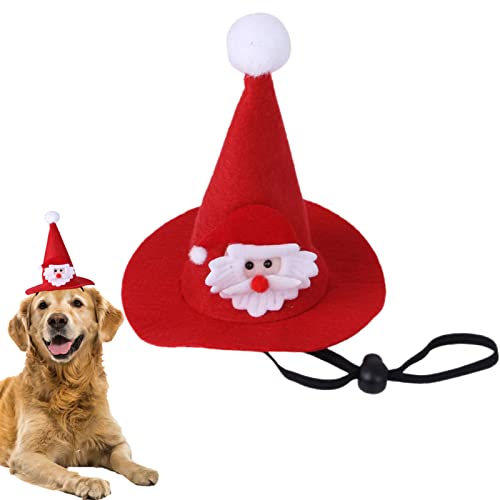 Weihnachtsmützen für Hunde – 3D-Weihnachtsmützen für Haustiere, bequem und weich, für Hunde und Katzen, Hochzeit, Alltag, 2 Stück Founcy von FOUNCY