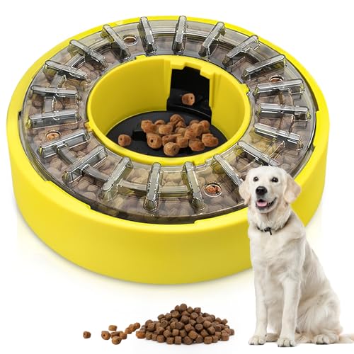 FOVHEE Antischlingnapf Hunde groß,Verstellbarer Slow Feeder Hund,Rotation Hunde Slow Feeder Hund&Katzen,Alternative zu Hunde Fressnapf,Antischlingnapf Gesunde Essgewohnheiten zu Entwickeln von FOVHEE