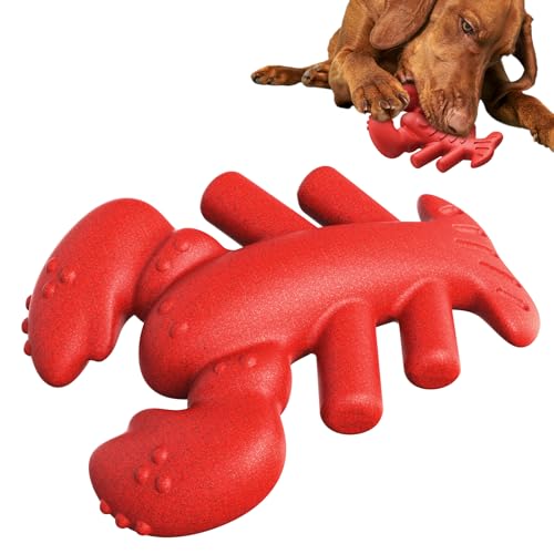 FOXLVDA Unzerstörbares Hummer-Hundespielzeug, robustes Hundespielzeug für aggressive Kauer, niedliches Hundespielzeug aus lebensmittelechtem Nylon und Kaffeeholz, für mittelgroße/große Hunde in von FOXLVDA