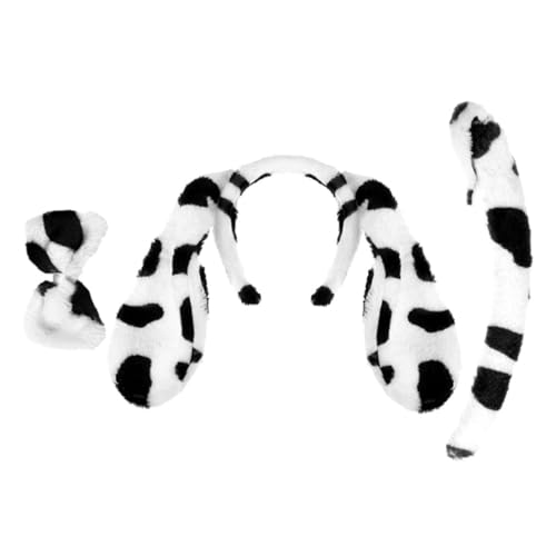 FOYTOKI 1 Set Set Hundeohren Kopfbedeckung Party Deko Stirnband Ohren Stirnband Hundekostüm Tier Stirnband Kostüm Party Dekorationen Deko Fliege Stirnband Party Stirnband Hundekopfschmuck von FOYTOKI