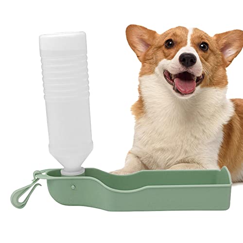 FPGEAR Hundewasserflasche,Hundewasserspender - Zusammenklappbarer Trinknapf für Haustiere im Freien, Reise-Wassernapf, Wasserflasche für Hunde, Kaninchen, Katzen, Camping, Reisen, Wandern von FPGEAR