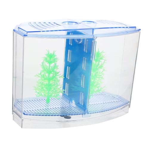 FRCOLOR 1 Satz Garnelenzuchtbecken Schreibtischaufsatz Anfänger-Aquarium Tischfischbecken Kleines Aquarium Mini Fischaquarium Mini-Aquarium Reptichip Ameise Isolationsbox Acryl Baby Led von FRCOLOR