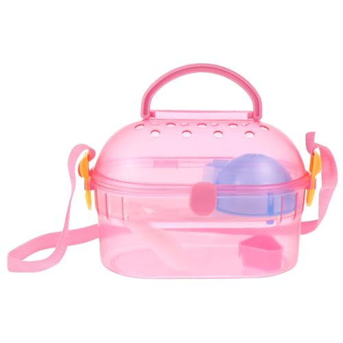 FRCOLOR Haustier 1 Satz Hamsterkäfig Hamster-reisekäfig Atmungsaktive Hamstertaschen -Tasche Zwerghamsterträger Hamstertransportbox Aus Kunststoff Chinchilla Kristallbox Abs Reisen Igel von FRCOLOR