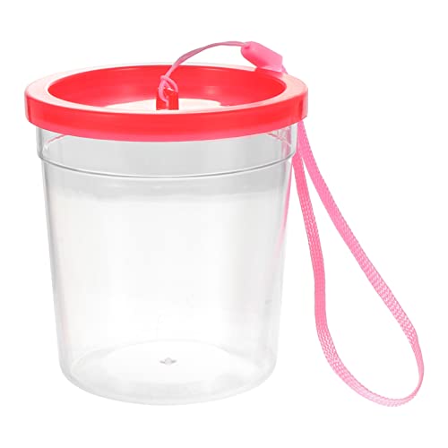 FRCOLOR Terrarien 1 Schildkrötenbecken transparente Tasse Reptilienträger BO Plastiktiere klares Reptilfall Futterkasten für Reptilien füttern Schnecken Betta Cup Fütterungsbox von FRCOLOR