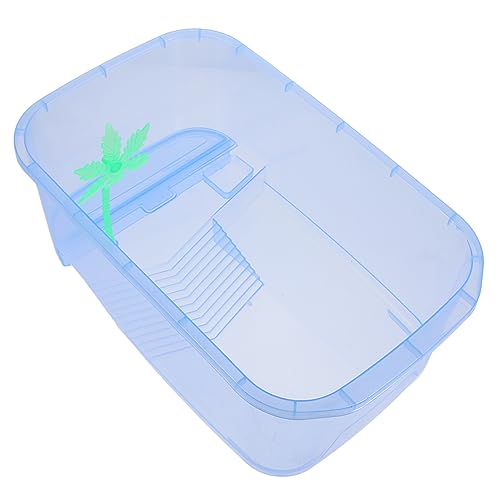 FRCOLOR 1 Set-Box Schildkrötenbecken Tragbares Aquarium Reise-Aquarium Schlange Reiseträger Eidechsenbecken Cricket- 1-gallonen-Tank Frosch Terrarium Fischbecken Spinne Haushalt Plastik von FRCOLOR