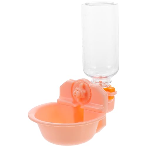 FRCOLOR 1 Set Pet Hanging Bowl Hanging Water Fountain Dog Cage Water Dispenser Dog Cage Water Bottle Rabbit Water Dispenser Pet Watering Station Pink Not Wet Mouth Automatic von FRCOLOR