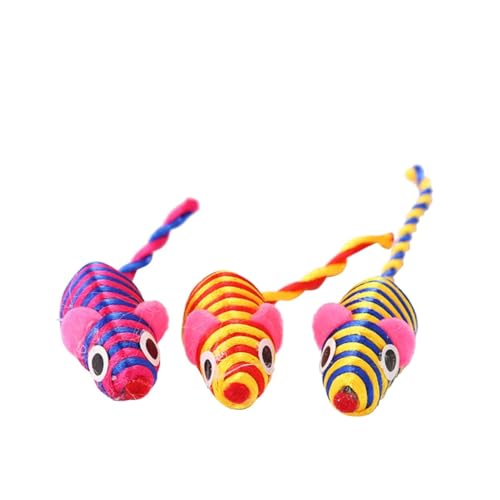 FRCOLOR 10St Spielzeug für Katzen interaktives Spielzeug Funny Toys cat Toys Plastikspielzeug cat Spielzeug sankastenspielsachen Mäuse Spielzeug Kätzchen Katzenspielzeug Katze necken von FRCOLOR