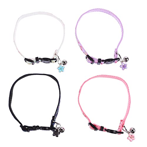 FRCOLOR 12 STK Katzenhalsband tierische bescherung Kitten Halsband Latzschal Haustier-Halskette Halsketten eine Halskette Haustier Krawatten geblümtes Haustierhalsband Blumen binden Nylon von FRCOLOR