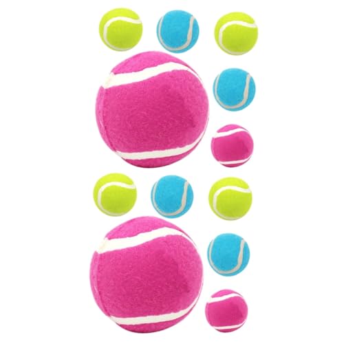 FRCOLOR 12 STK Tennisspielzeug für Hunde Hundespielzeug Spielzeug für kleine Hunde Welpenspielzeug Spielzeug Spielzeuge Gummibälle für Hunde kleine Hundebälle Hundebissball von FRCOLOR