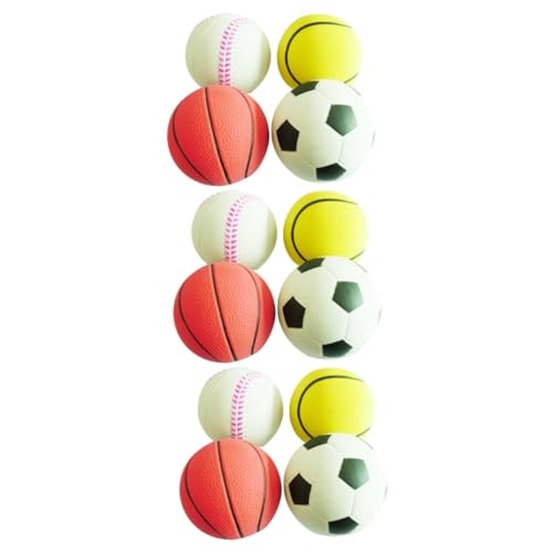 FRCOLOR Gummispielzeug 12 STK Kauball Gummiball Zum Spielen Mit Hunden Ball Zur Unterhaltung Von Haustieren Einstellen Kauen Knete Spielzeug von FRCOLOR