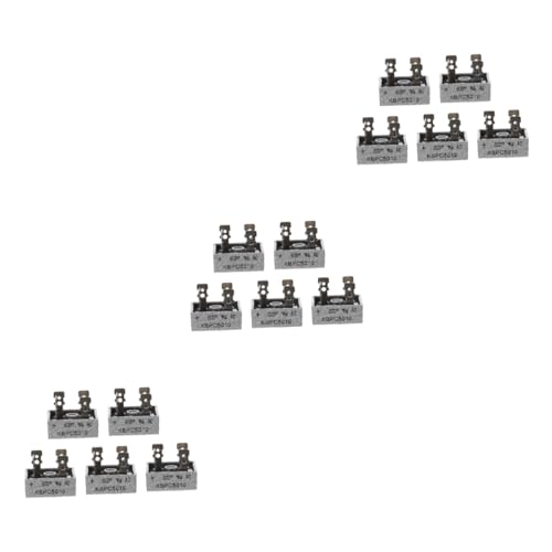 FRCOLOR 15 STK Gleichrichter Brücke 4-poliger Gleichrichter 1000 V Gleichrichter elektronische Diode Gleichrichter mit Metallgehäuse Simplex Elektronisches Bauteil 50a Metall Material von FRCOLOR