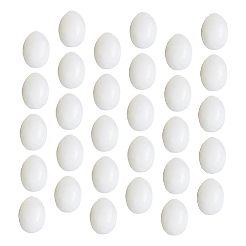 FRCOLOR 150 STK Simulierte Taubeneier Spielzeug Mini Eier Ausbrüten Kind Plastik Weiß von FRCOLOR