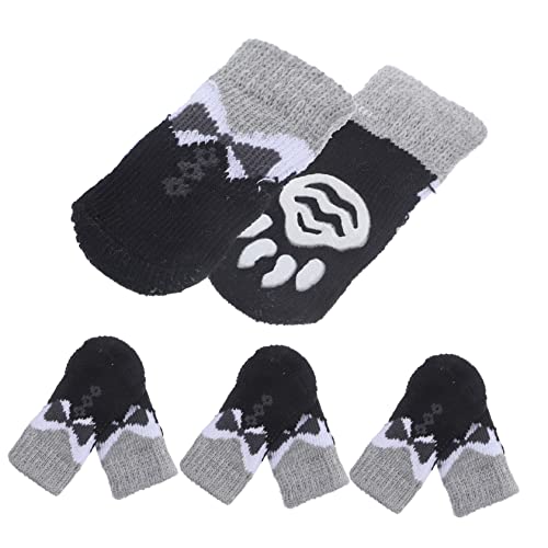 FRCOLOR 16 STK Haustier socken Haustiersocken Hundesocken Stricken warme Socken rutschfeste Socken für Haustiere warmes Schuhwerk Pommern Stiefel thermische Socken Warme Schuhe Polyester von FRCOLOR