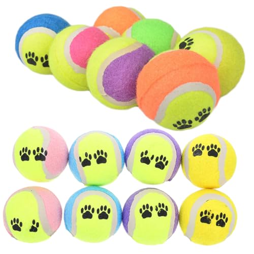 FRCOLOR 16St zahnhundeball Beißball für Hunde Spielzeug für Welpen interaktives Kauspielzeug Spielzeug für Haustiere Bälle für Hunde Welpenbälle Haustier Trainer von FRCOLOR