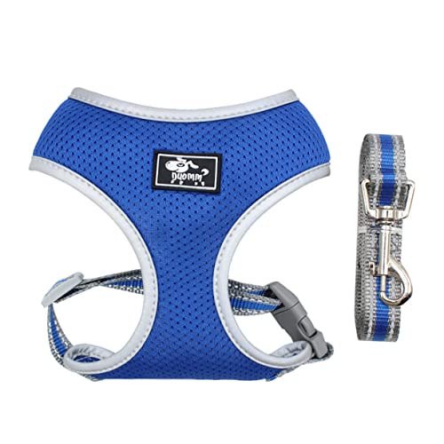 FRCOLOR 1stk Haustier Reflektierender Welpen-brustgurt Reflektierendes Hundegeschirr Hundegeschirr-kit Trainingsgeschirr Für Hunde Laufweste Blauer Anzug Erdfarben Leine von FRCOLOR