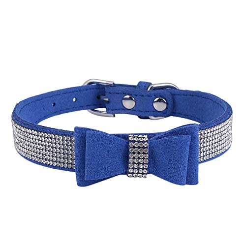 FRCOLOR 1stk Hot Diamond Hundehalsband Glitzer Hundehalsband Halsband Für Hunde Hundehalsband Fliege Bling Hundehalsband Hund Fliege Verstellbares Hundehalsband Mit Diamant Haustier von FRCOLOR