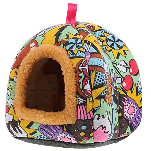 FRCOLOR 1Stk Haustiernest Wintersackkäfig Haustier-Schlafbett Hamster Nest Pet Nest Schlafsack Haustierbetthaus Hamsterhausbett warm halten Haustier Vogel Haustierhaus Plüsch von FRCOLOR