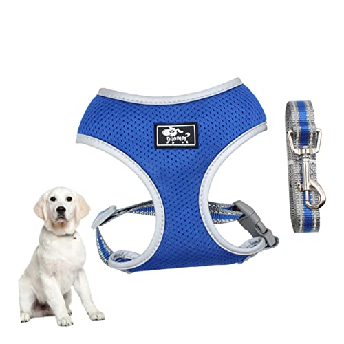 FRCOLOR 1stk Reflektierendes Hundegeschirr Trainingsgeschirr Für Hunde Hundegeschirr-kit Reflektierender Welpen-brustgurt Blauer Anzug Laufweste Hundeweste Geschirr Seil Haustier von FRCOLOR