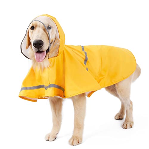 FRCOLOR Reflektierende Regenjacke 1stk Wimperntusche Vier Jahreszeiten Mittlere Und Große Hunde Regenmantel Für Haustiere von FRCOLOR