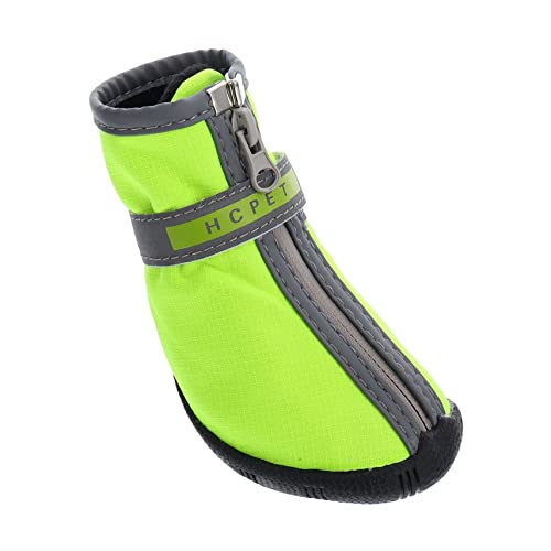 FRCOLOR 2 Paar Haustierschuhe hundeschuhe Welpen Schnee Winterschuhe wasserdichte Welpenschuhe Pfote Chihuahua-Schuhe Schneeschuhe für Haustiere Kleiner Hund Schutz großer Hund Stiefel von FRCOLOR