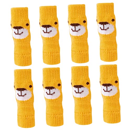 FRCOLOR 2 Sätze Haustier socken Hundebein Knieschützer für Hunde warme Socken Gemeinde Hunde-Leggings Beingelenkschutz für Haustiere rutschfest Kleiner Hund Pfote Handschuhe Beinsätze von FRCOLOR