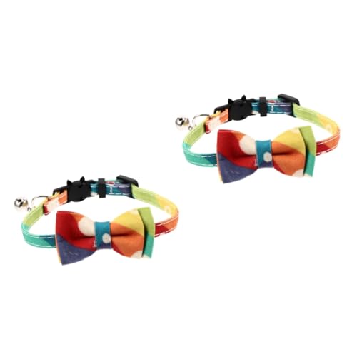 FRCOLOR 2 Stück Katzenhalsband Welpenhalsband Kleines Hundehalsband Welpenhalsband Haustier Fliege Halsband Fliege Welpenhalsband Kleines Welpenhalsband Haustier Halsband von FRCOLOR