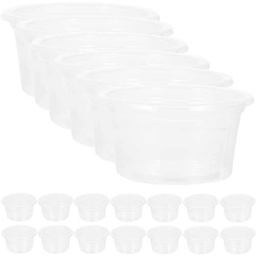 FRCOLOR 20Pcs Reptile water box crested gecko food gecko feeding cups reptile terraium bowl reptile feeding dish compact reptile water dish mealworm feeder Multifunction water cup plastic von FRCOLOR