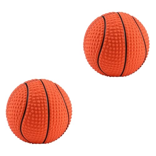 FRCOLOR 2St Pet Basketball Spielzeug Kleintierspielzeug Beißspielzeug für Haustiere Hundebälle Spielzeuge Kauspielzeug für Haustiere Backenzahn Spielzeug Hündchen Haustierzubehör Emulsion von FRCOLOR