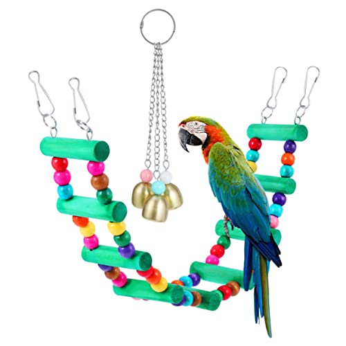 FRCOLOR 2st Conures Wellensittich-leiterspielzeug Nymphensittiche Kletterspielzeug Vogel Leiter Brücke Glocken Spielzeug Kauschaukel Aus Holz Kauspielzeug Spielzeugset Hölzern Papagei FRCOLOR 2st Conures Wellensittich-leiterspielzeug Nymphensittiche Kletterspielzeug Vogel Leiter Brücke Glocken Spielzeug Kauschaukel Aus Holz Kauspielzeug Spielzeugset Hölzern Papagei von FRCOLOR