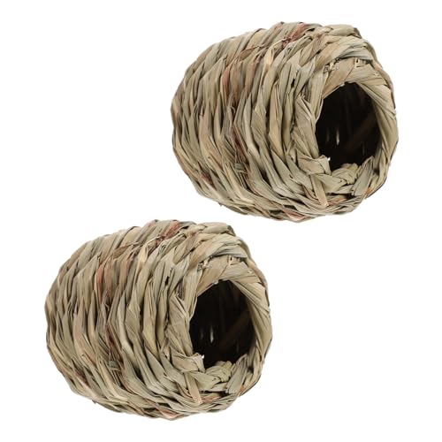 FRCOLOR Umweltfreundliche Hamster Tunnel Nest 2pcs Hideout Burg für Käfig Haustier Spielzeug Übung von FRCOLOR