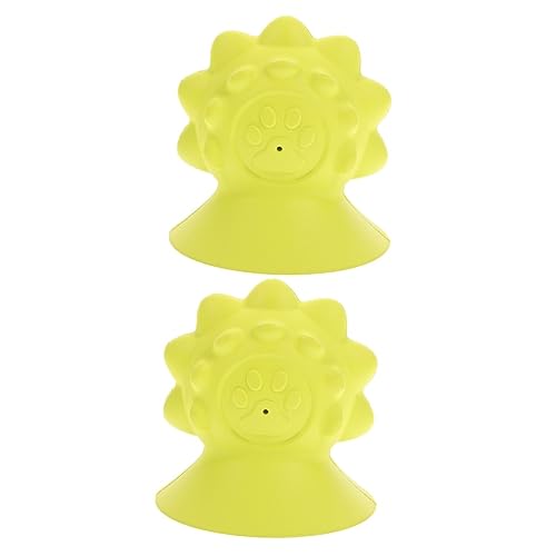 FRCOLOR 2st Hundespielzeug Hundesachen Haustier Apportierspielzeug Für Hunde Hund Quietscher Spielzeug Quietschende Kauspielzeuge Kauspielzeug Für Hunde Tragbar Hundezähne Gummi von FRCOLOR