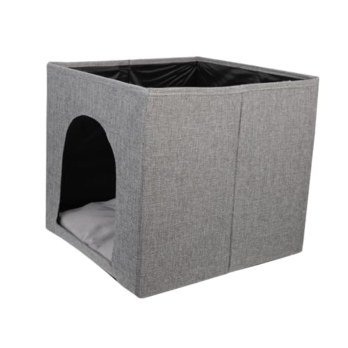 FRCOLOR Katze 2st Katzennest Katzenwürfel Wohnungskatze Hundezelt Im Freien Haustierzelt Tragbare Hundehütte Erhöhtes Katzenbett Katzenhauszimmer Leinen- Universal- Reisen Haustierzubehör von FRCOLOR